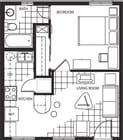 1BR/1BA