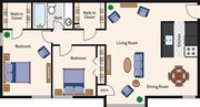 2BR/1BA