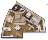 Fleur 3D Floor Plan