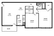 2HAB/1BA