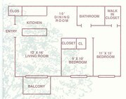 2BR/1BA