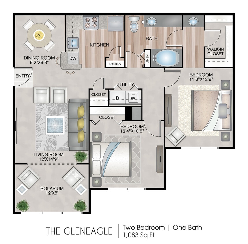 1083 Square Feet - The Gleneagle