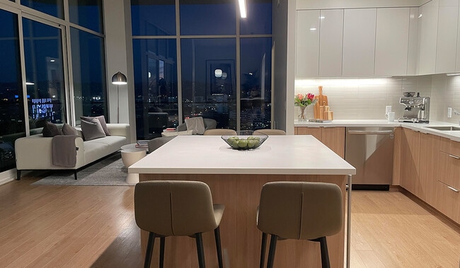 Kitchen and living room
