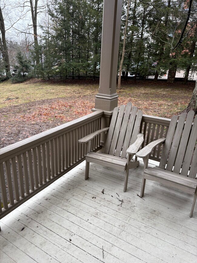 View of large wooded lot - 311 N Grand St Unit Studio one