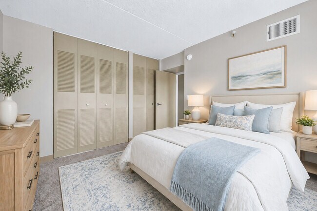 Spacious Bedroom with Ample Closet Space at Musicians Towers