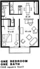 1BR/1BA