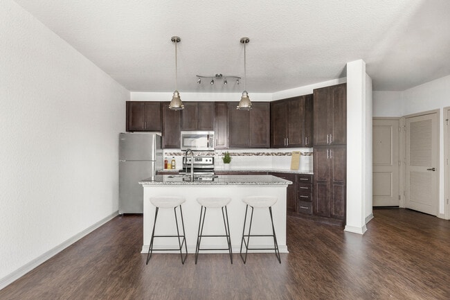 Cook, dine, and gather in a stylish kitchen space.