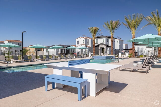 Área de juegos junto a la piscina - Bungalows on Cottonwood
