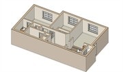 2 habitaciones/2 baños