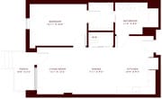 Explore this thoughtfully designed one-bedroom apartment with open living spaces and a cozy porch.