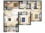 2 Bedroom Traditional