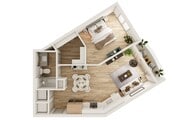 1 BR 1 Bath