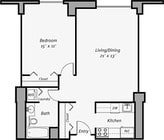1BR/1BA