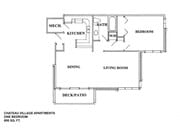 800 Sq Ft One Bedroom One Bath Washer/Dryer Included