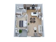 1BR, 1BA - 657SF