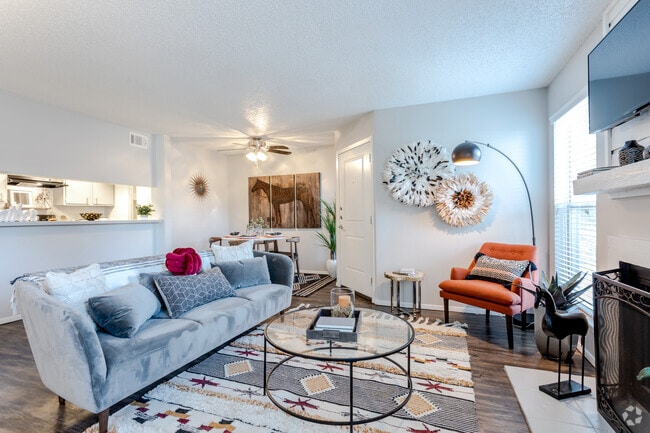 1BR,1BA - 710 Updgraded - Living Area - ReNew North Park I & II