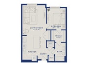 A12 | 1x1 | 733 sq ft