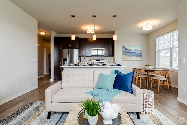 2BR, 2BA - Living/Dining/Kitchen