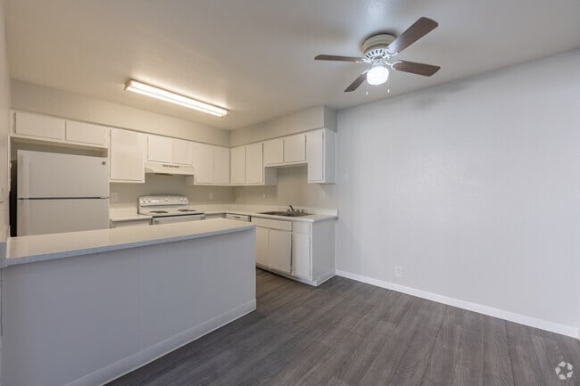 2BR, 1 BA - 840SF - Kitchen and Dinning Area