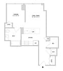 Convertible 01.1 - 642 Sq. Ft. - Floors 5-25