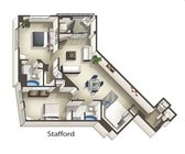 2BR/2BA