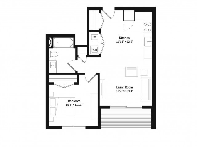 Muestra de un dormitorio - One Bedroom