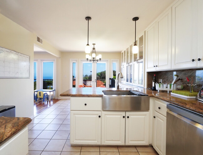Views from kitchen and breakfast room