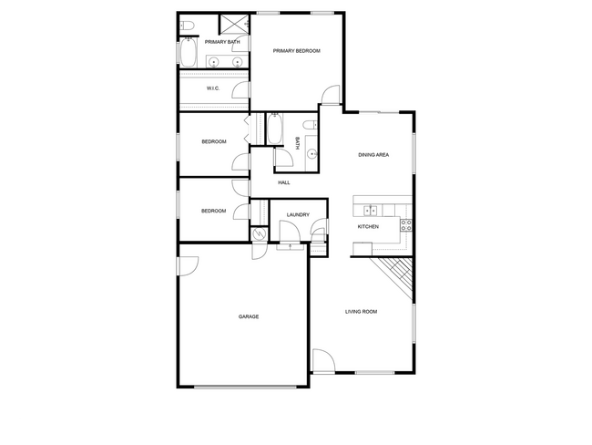 Photo - 3 Bed 2 Bath Single Home with wood floors and fireplace