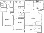 2BR/2BA
