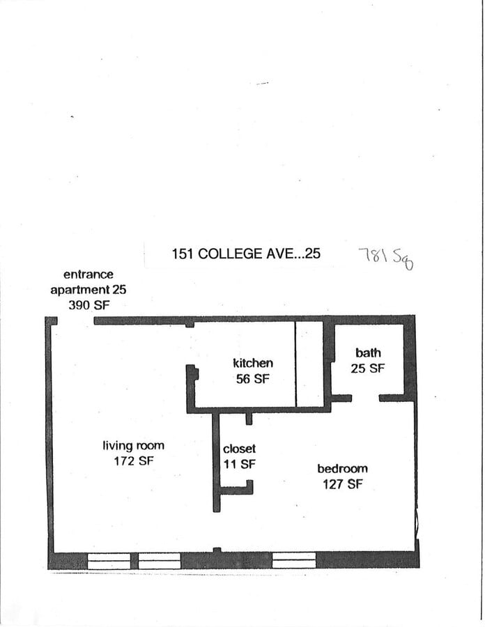 Photo - 1 Bedroom, 1 Bath Apartment Unit 25