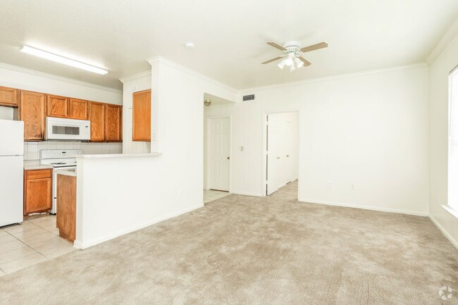 Living Room and Kitchen - Vickery Parc Apartments