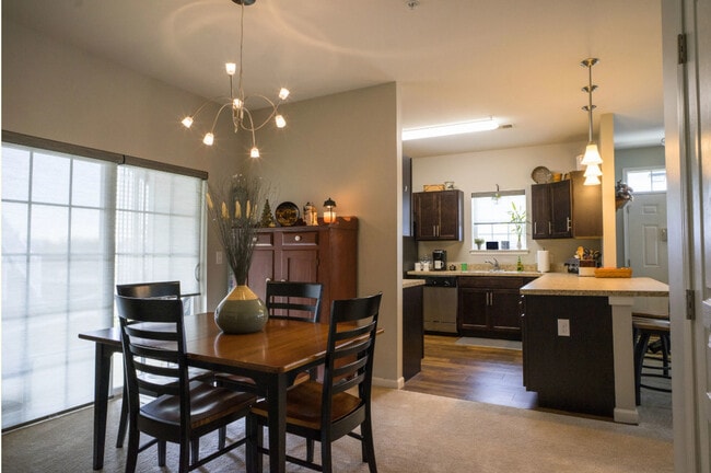 2BR, 2BT - 1338SF - dining room into kitchen - The Courts at Lime Spring