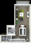 Studio/1Bath