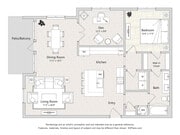 Apartamento flexible de una habitación con estudio - B4