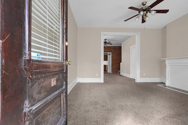 Living room from front door - 328 W 1st Ave