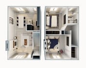 2 Bed 1 Bath Townhome