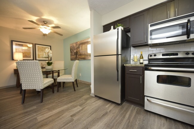 Kitchen and Dining Room - District at Hurstbourne Apartments