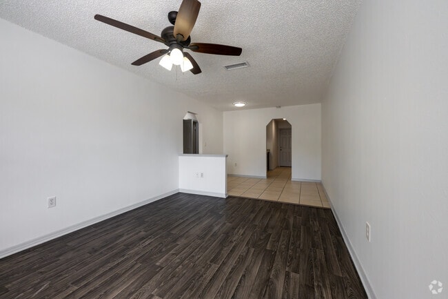 2BR, 1.5BA - 782SF - Living Room - Timber Pines