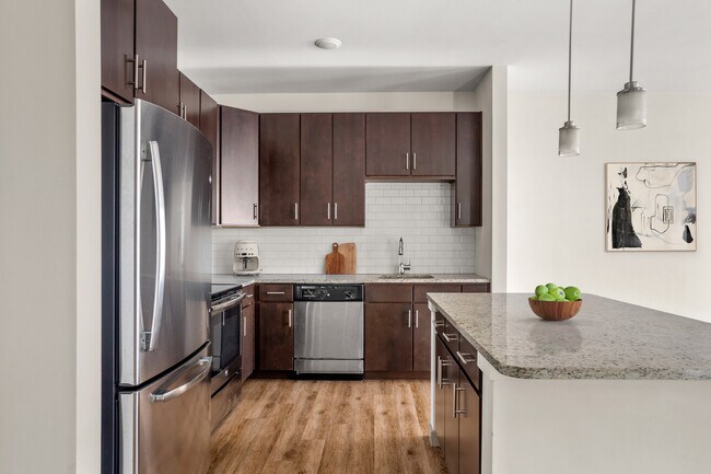 Sleek kitchen finishes and smart storage keep your space beautiful and practical