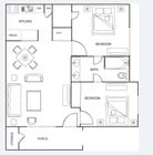 2BR/1BA
