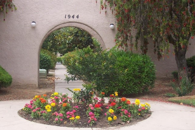 Garden like gardens through out the property