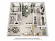 2DR floor plan Heritage Apartments