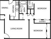 2BR/1.5BA