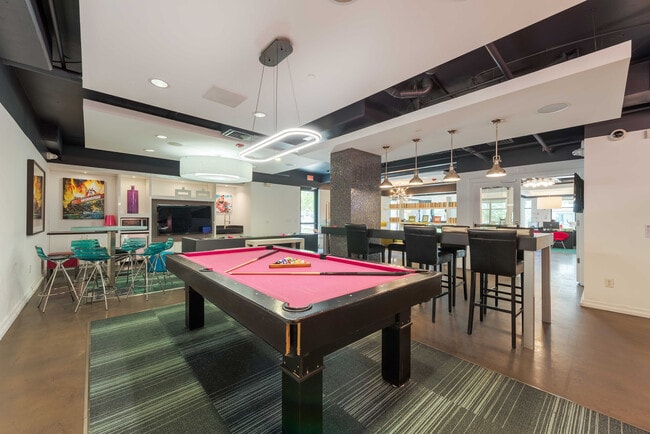 Axis-West-Campus-Apartments-Near-UT-Austin-Resident-Clubhouse-Gaming-Area - Axis West Campus