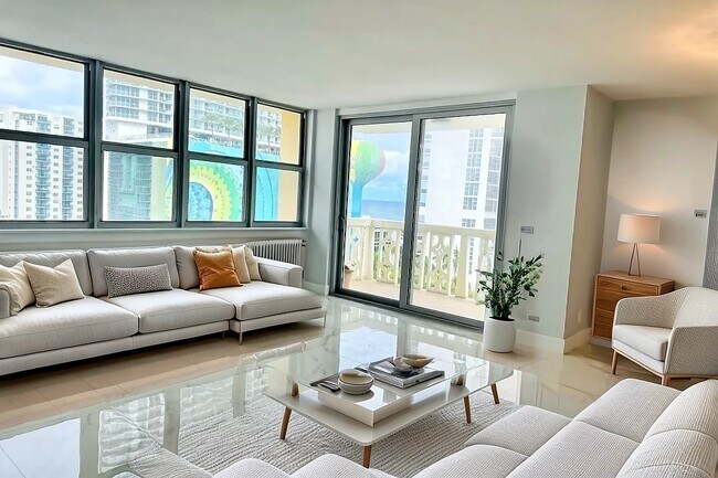 livingroom - 1825 S Ocean Dr Condo Unit new