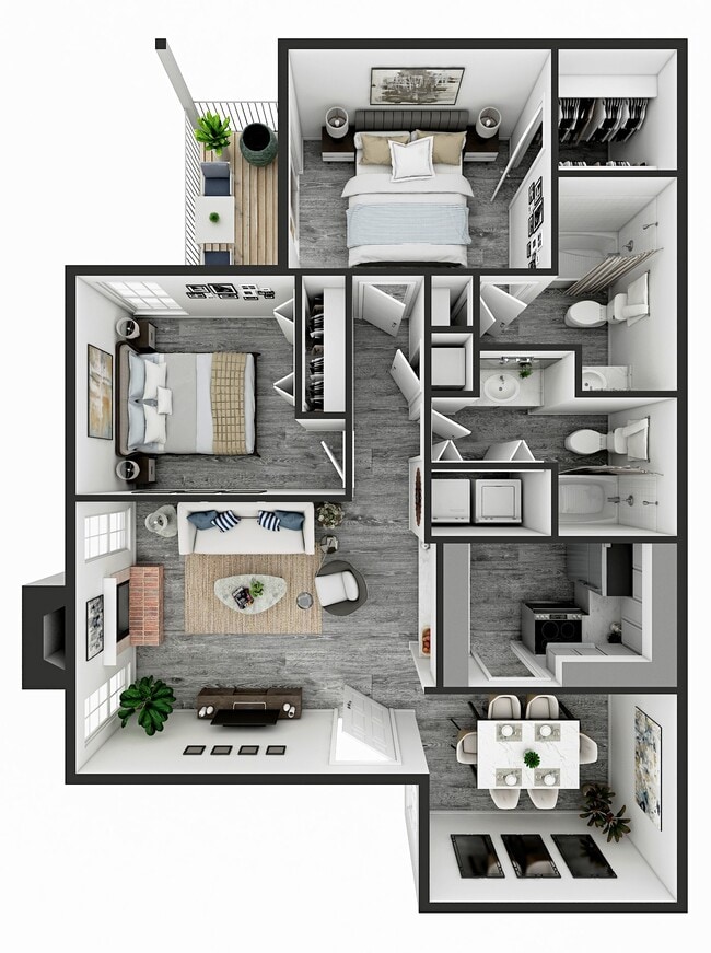 The Oak 950 sq ft