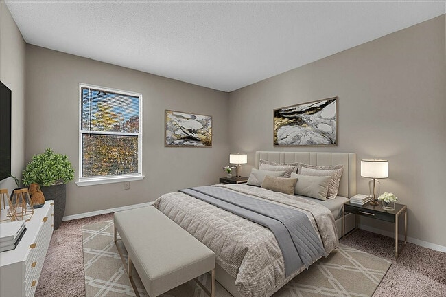 Experience luxury living in this beautifully designed bedroom, perfect for relaxation and comfort.