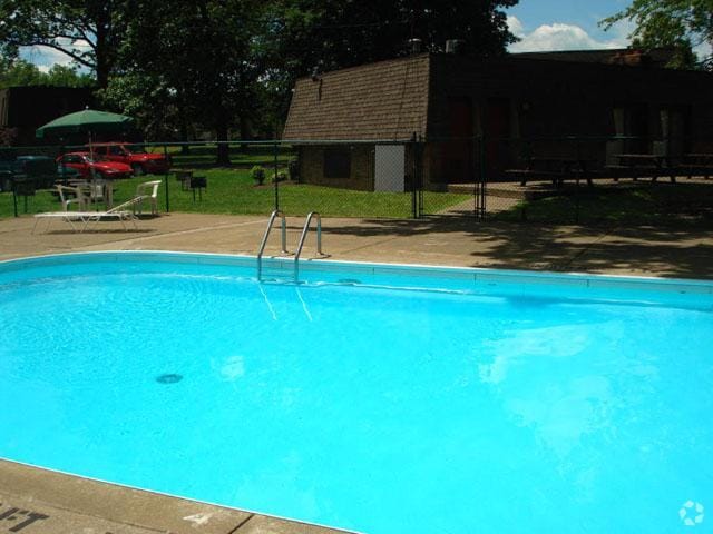 Pool with sundeck