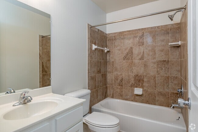 2BR, 1BA - 900SF - Type B Upgraded - Bathroom - Brownstown Square Apartments