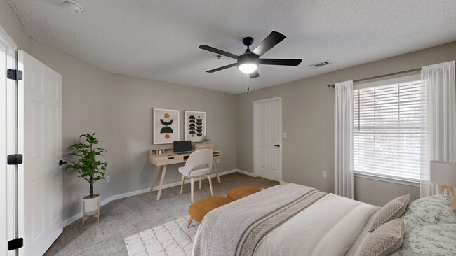 Spacious bedrooms.
